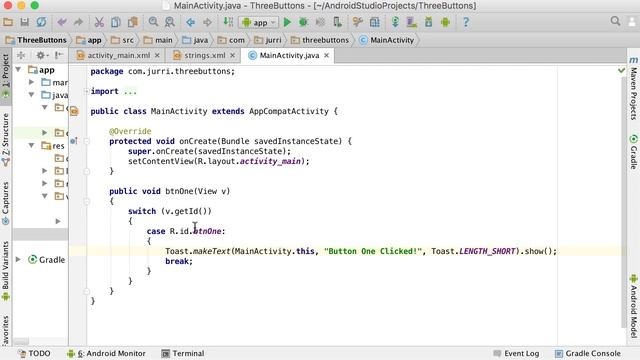 Handling Button Click Events in Android смотреть онлайн