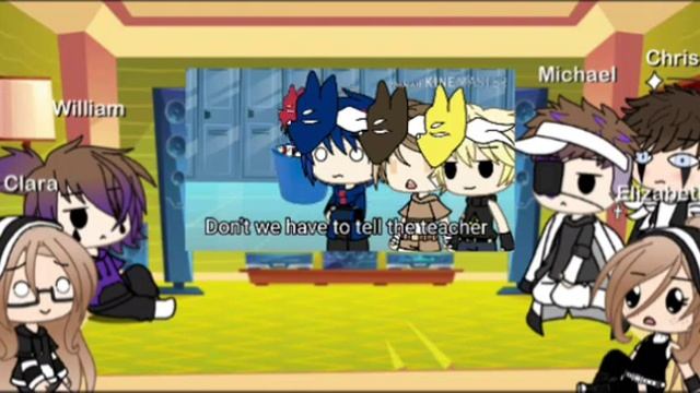 Aftons react to, time out bucket,Michael Afton,gacha life, read description смотреть онлайн