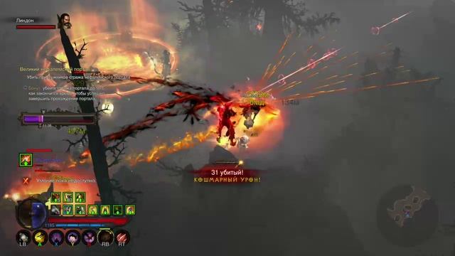 Diablo 3 UEE, демонхантер зачищает портал за порталом смотреть онлайн