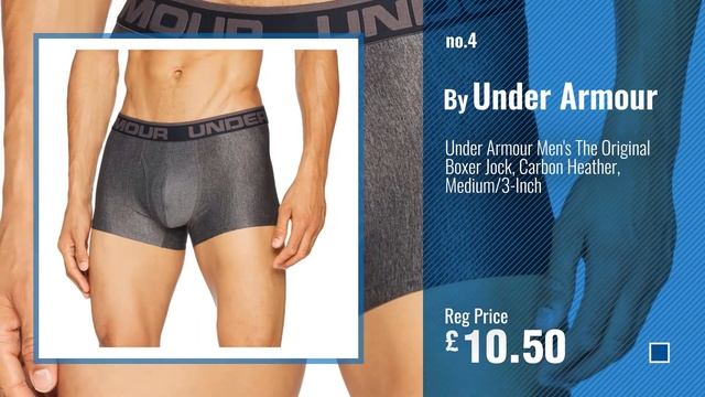 Top 10 Mens Active Underwear [2018]: Under Armour Men's Original Series Boxer Jock, Black, Medium смотреть онлайн