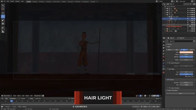Освещение 3D персонажей для подачи истории. Blender 3D смотреть онлайн