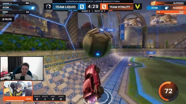 ZEN Играет С Читами?! Дебют НОВЫХ VILTALITY | Смотрим LIQUID Vs VITALITY (RLCS EU)