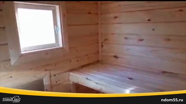 Обзор бани 2х4 из профилированного бруса, Омск смотреть онлайн