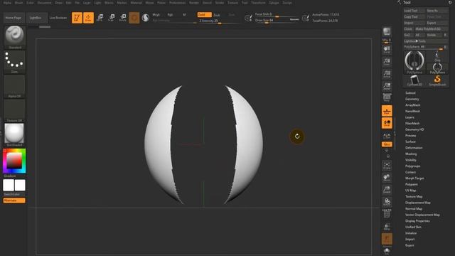 Урок 10. Создаем полигруппы в Zbrush.