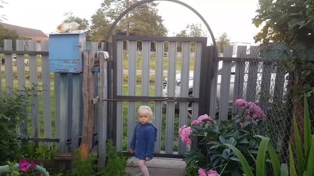 СТАВИМ НОВЫЙ ЗАБОР, КАЛИТКУ ПЕРЕД ДОМОМ. Влог про жизнь в деревне. смотреть онлайн