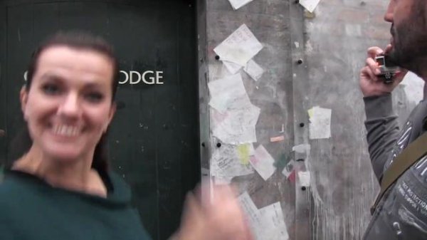 ESCKAZ in London:Marta Jandová and Václav Noid Bárta (Czech Rep.) At Freddie Mercury's House