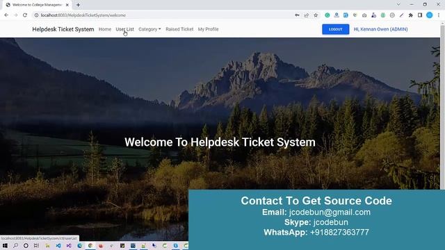 HelpDesk Ticket Management project in java using JSP and Servlet with source code смотреть онлайн