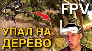 FPV В ЛЕСУ | УПАЛ НА ДЕРЕВО !