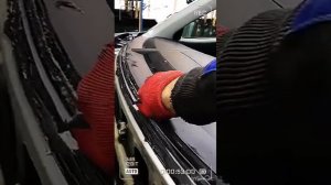 Замена лобового на Пежо