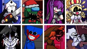 BAD NUN but Every Turn a Different Character Sings ? (FNF BAD NUN but Everyone Sings it).