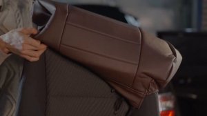 Установка авточехлов на Toyota Camry XV55.