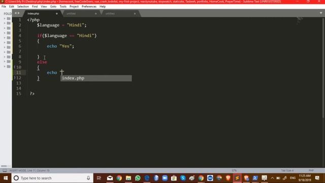 PHP IF statement, Else IF statement and Else statement in Hindi....PHP For Beginners смотреть онлайн