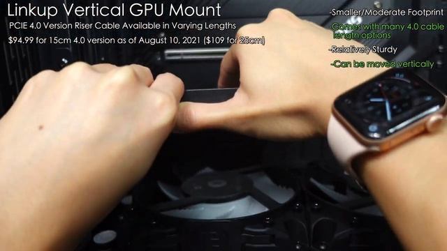 Best Vertical GPU Mount for Lian Li o11 Dynamic XL | Cooler Master Phanteks Linkup CableMod смотреть онлайн