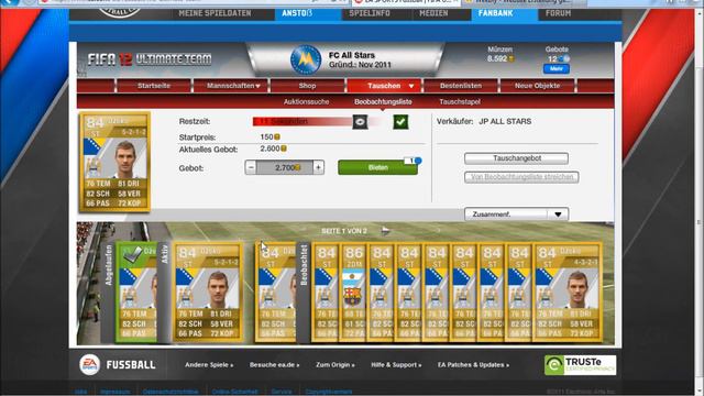 Fifa 12 Ultimate Team Ps3 [ making million coins ] Teil 8 [Deutsch] [HD]! смотреть онлайн