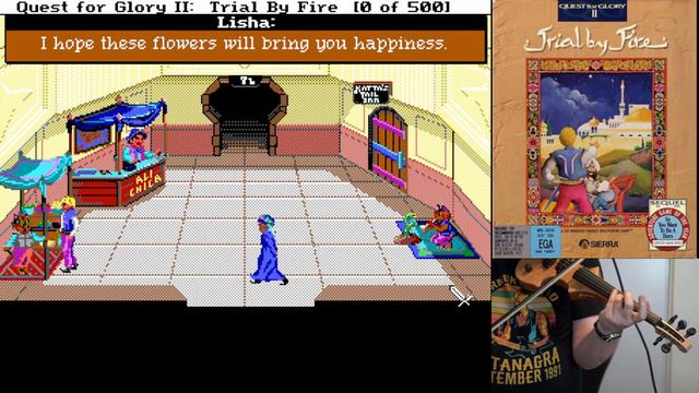 Quest for Glory II: Trial By Fire - EGA DOS (1990) - The Snake Charmer - Violin Cover смотреть онлайн