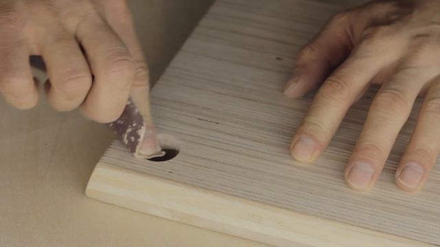 Торцевая разделочная доска из фанеры, обработка тунговым маслом Borma Wachs