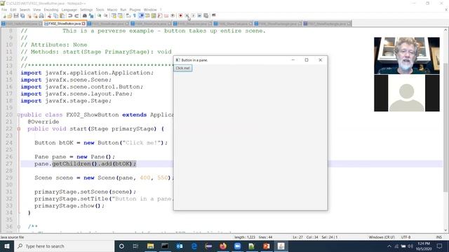 CS225 M07.1 Java FX Basics Live Lecture (1 of 2) смотреть онлайн