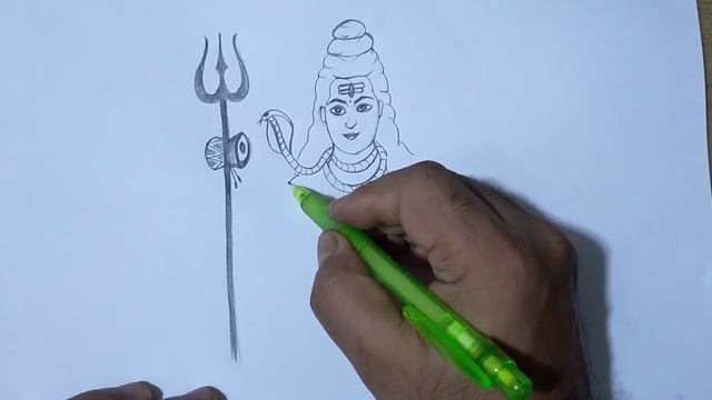 Slowly Pencil drawing of lord Bholenath / Lord Shiva / Bholenath drawing step by step смотреть онлайн