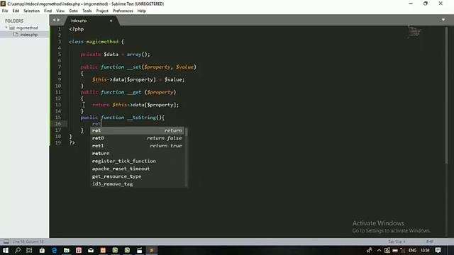 OOP PHP (Magic Method) смотреть онлайн