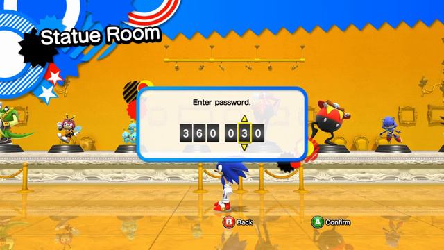 Sonic Generations - Statue Room (All Unlockable Statues)