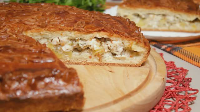 🍕КУРНИК !!! Любимый ПИРОГ моего мужа! Невероятное тесто без дрожжей! ГОТОВЛЮ НА ПРАЗДНИК. смотреть онлайн