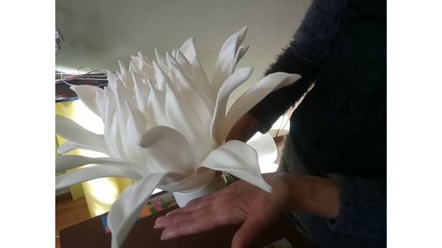 МК Георгин из изолона 2мм. Цвето-лампы. смотреть онлайн