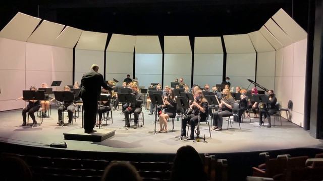 SUNY Oswego wind ensemble winter 2021: An American in Paris by George Gershwin- Leo on bassoon sol смотреть онлайн