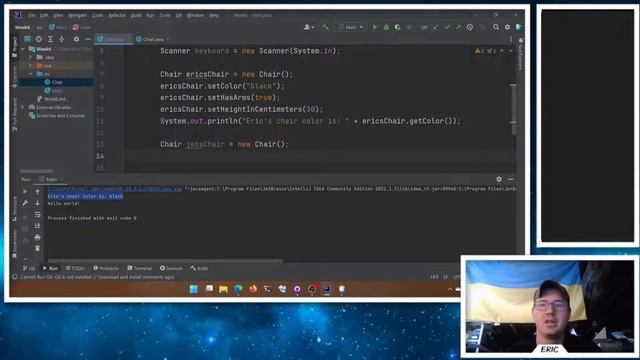 CIS1500 - Intro to Programming (Java) - Classes - private attributes, public methods смотреть онлайн