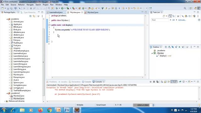 java Access Modifier смотреть онлайн