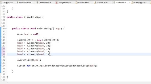 Linked List Problems in Java - 57: Count rotations in sorted and rotated Linked list смотреть онлайн