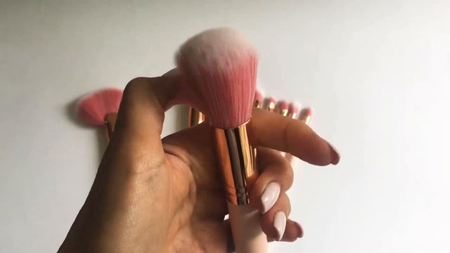 Обзор кистей для макияжа, розовые, 10 шт смотреть онлайн