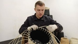 Видео-урок: Кашпо из искусственного ротанга своими руками. Мастер-класс