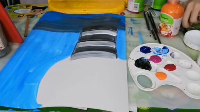 Цветы для мамы. Детский рисунок