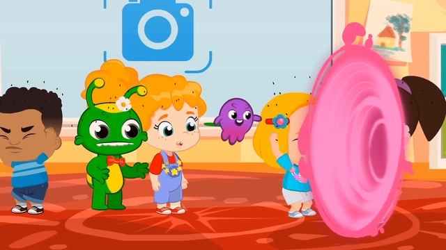 Learn the colors with your magic friend Groovy The Martian | Educational videos for kids смотреть онлайн
