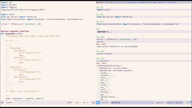 Python Interactive (PYNT) - Emacs Python to Jupyter Notebook Converter Feature Demo смотреть онлайн