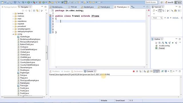Java Swing Frame1 смотреть онлайн