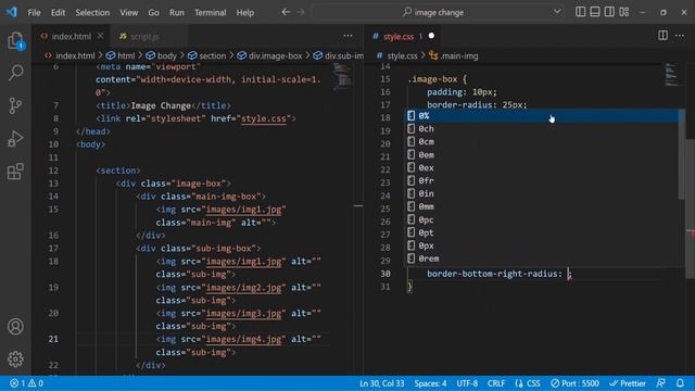 Changing image with JavaScript | HTML, CSS & JS смотреть онлайн