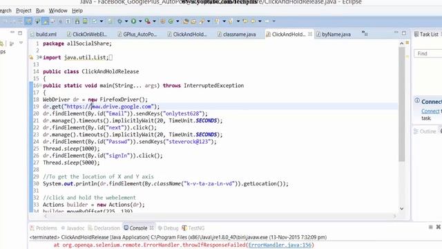 Selenium Tutorial : How to fix the issue for WebDriver Exception? f.QueryInterface is not a functio смотреть онлайн