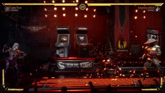 Mortal kombat 11 Gameplay Raiden vs Sindel Stage Fatality смотреть онлайн