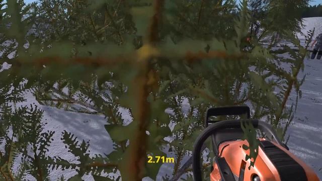 ПОЕХАЛИ В ЛЕС ЗА ЕЛОЧКОЙ К НОВОМУ ГОДУ! FARMING SIMULATOR 17 смотреть онлайн