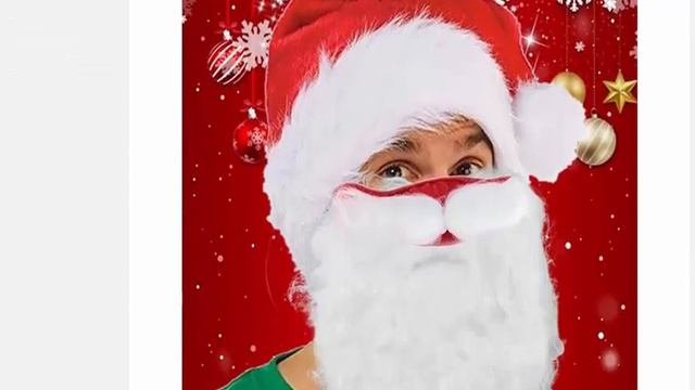 3D маски Санта-Клауса бороды для лица смотреть онлайн