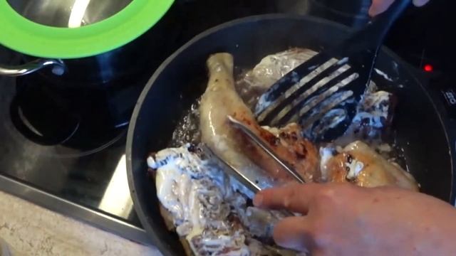 Куриные окорочка на сковороде! Легко, просто, вкусно! смотреть онлайн