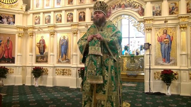 Проповедь архиеп. Евлогия на всенощном бдении праздника Пятидесятницы 03.06.2017 смотреть онлайн