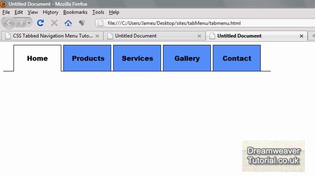 CSS Tabbed Navigation Menu - 2 of 2 смотреть онлайн