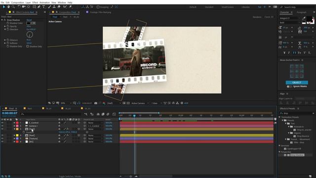 3D Film Reel Slideshow Animation in After Effects - After Effects Tutorial - Photo Slideshow смотреть онлайн