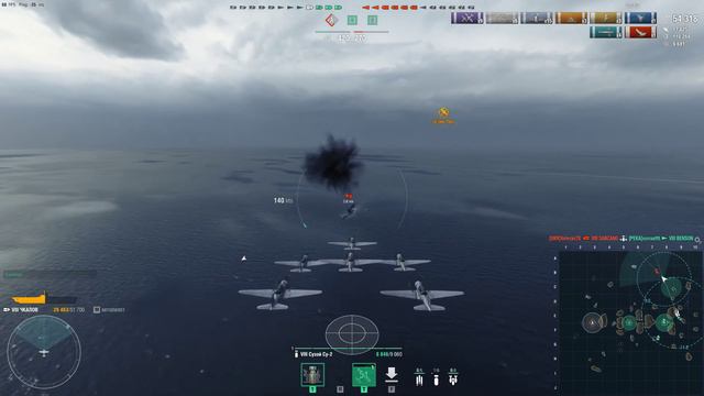 World of Warships Авианосец Чкалов прем 8ур смотреть онлайн