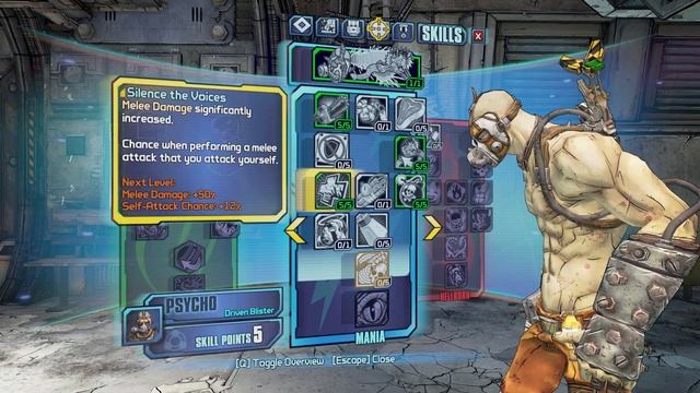 Borderlands 2 Best Psycho (Krieg) Level 30 Build смотреть онлайн
