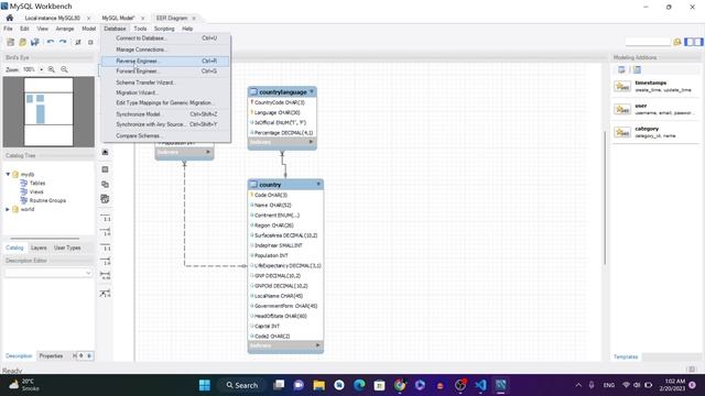 Reverse and Forward Engineering Using MySQL Workbench смотреть онлайн