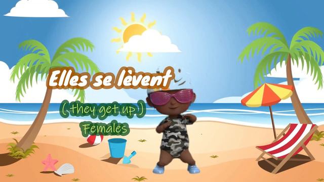 Le Verbe Se Lever au Présent (Cartoon) - To Get Up In French -Present Tense - French Conjugation смотреть онлайн