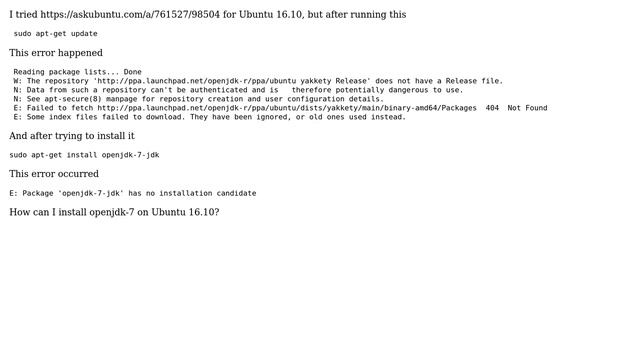 Ubuntu: How do I install openjdk 7 on Ubuntu 16.10? (2 Solutions!!) смотреть онлайн
